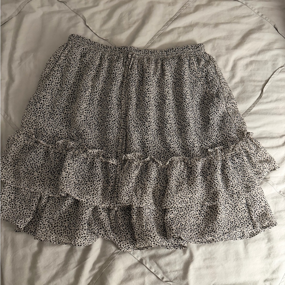 Leopard print skirt